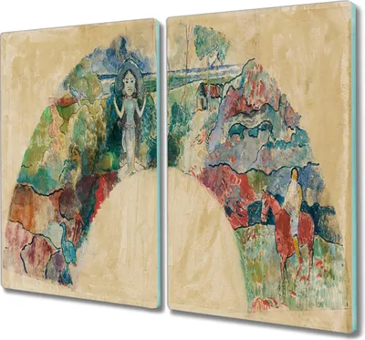 Produktbild von Coloray Schneidebrett Herdabdeckplatte 2x30x52 cm Kochplattenabdeckung Hackbrett Küchenbrett - Tiere
