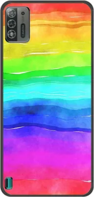 Produktbild von König Design Hülle kompatibel mit ZTE Blade A52 Lite Kunststoff Soft Handyhülle - Handy Case Regenbogen