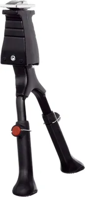 Produktbild von Zweibein-Ständer | Fahrradständer für City- und Trekkingräder | Höhenverstellbares Zweibein-Dreibein 2628 | Fahrradständer | Doppelständer | Fahrradzubehör | Aluminium | Schwarz