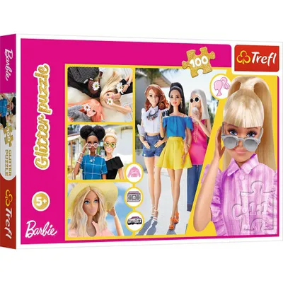 Produktbild von Trefl TREFL BARBIE Glitter puzzle, 100 pcs