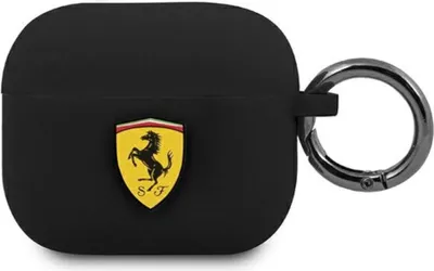 Image de Ferrari Fea3Silbk Airpods 3 Coverczarny/Black Silicone