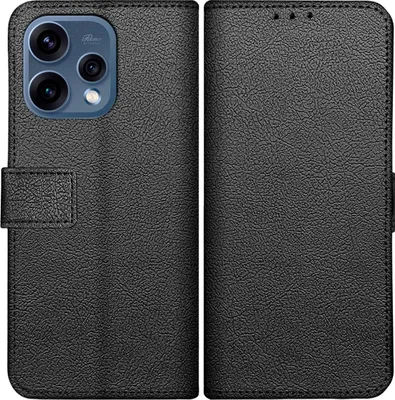 Image de Cazy Coque compatible avec Oppo Reno15 Coque avec Porte-cartes – Bookcase Classic – Noir