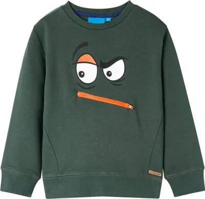 Produktbild von Kinder-Sweatshirt Dunkelgrün 104