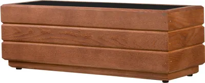 Produktbild von ALFALUX Blumenkasten Blumentöpfe Pflanzkasten Holz Pflanzkübel NUSS 50x17x17cm