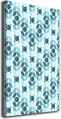 Produktbild von Tulup Leinwandbild® - 70x140cm - Wandkunst - Drucke auf Leinwand - Leinwanddruck - Wohnzimmer Wanddekoration XXL - Wohnung Deko Kunstdrucke - Sonstige - Blau - Geometrischer Hintergrund