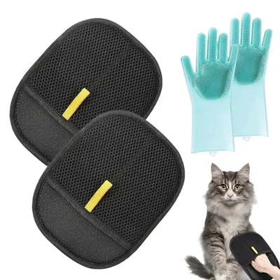 Productafbeelding van 6 Stuks Katten Verzorgingshandschoenen