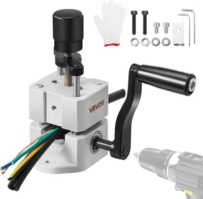 Immagine prodotto di Spelacavi VEVOR, 1,5-25 mm, spelacavi manuale, lama temprata 64Mn, rullo in acciaio 45#, spelacavi ABC e PC, spelacavi