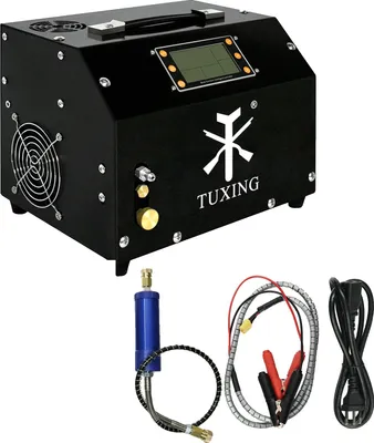 Zdjęcie produktu dla Wysokociśnieniowa sprężarka powietrza TUXING, 4500 PSI, opcje 12V/110V/220V, TXET063, 220V