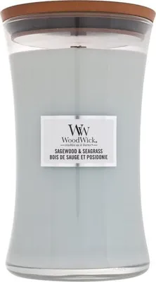 Produktbild von WoodWick Large Hourglass Candles Duftkerze Sagewood & Seagrass 610 g
