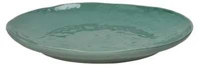 Productafbeelding van Pomax Marmoris serveerschaal van porselein, seladon groen, Ø 27 x H 3,2 cm