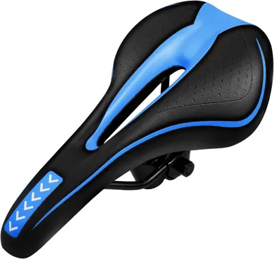 Produktbild von Fahrradsattel für Herren – Komfortabler Sattel – Fahrrad – Ergonomisches Design – 27 x 14 cm – Schwarz