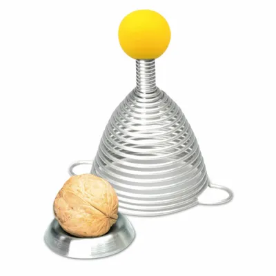 Immagine prodotto di Take2 Naomi Color Nussknacker, Nussöffner, Nuss Knacker, Walnussknacker, Federknacker, Silikonkugel Gelb, 20151