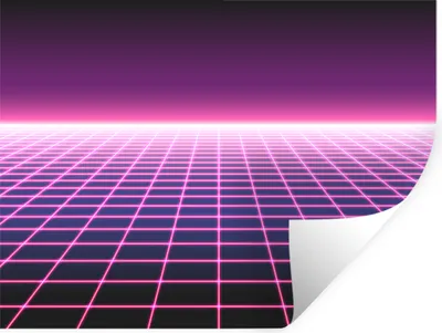 Produktbild von MuchoWow® Wandtattoo Wandsticker Wandaufkleber Spiele - Retro - Neon 120x90 cm Selbstklebend und Repositionierbar - Aufkleber