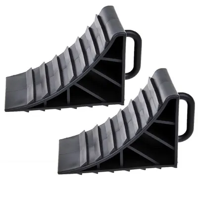 Produktbild von 2x Unterlegkeil mit Griff 102x148x88mm Bremskeile für Anhänger Max. Achslast 4000kg