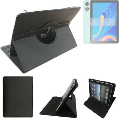 Produktbild von High quality kompatibel mit Oukitel OT6 Schutz Hülle 360° Tablet Case Schutzhülle Flip Cover  schwarz. Tablet Hülle drehbar Standfunktion Ultra