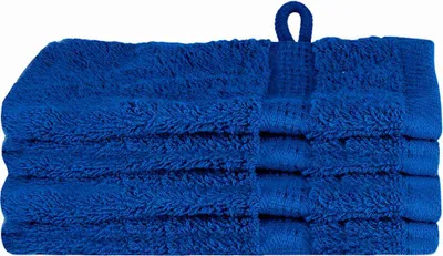 Imagen del producto de vidaXL Toalla para invitados SOLUND, 4 unidades, azul, 15 x 21 cm, 550 gsm