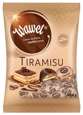 Imagen del producto de Wawel, bombones tipo tiramisú, 1 kg