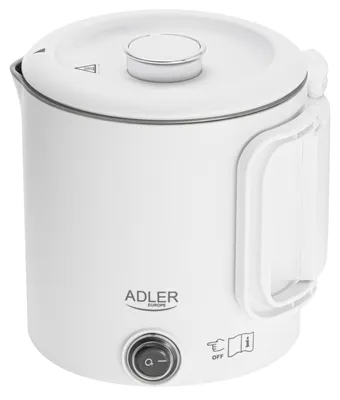 Obrázek produktu pro Kompaktní cestovní varník ADLER AD 1388w, 0,8 l, 650 W, bílá