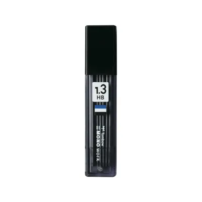 Obrázek produktu pro Tombow MONO work Náhradní tuhy 1,3 mm HB - 8 kusů - odolné a gumovatelné