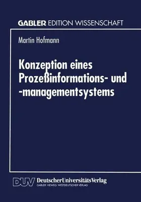 Zdjęcie produktu dla Konzeption eines Prozeßinformations- und -managementsystems