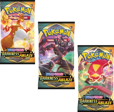 Image de Pokemon, jeu de cartes à collectionner 18 pièces épée et bouclier "Ténèbres embrassées", Coloré