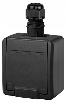 Image de Prise Électrique Étanche Elektro-Plast Nasielsk Grise 5041-67