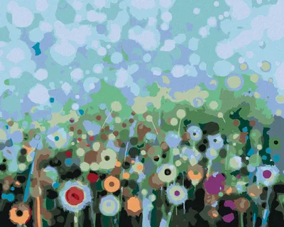 Produktbild von Zuty - Malen nach Zahlen - ABSTRAKTE PUSTEBLUMEN, 40x50 cm, ohne Keilrahmen