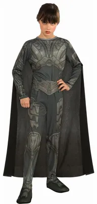 Produktbild von Man of Steel Faora Kostüm für Kinder, Größe:M