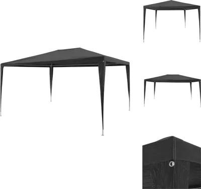 Produktbild von vidaXL Partyzelt 3x4 m PE Anthrazit -  Pavillons & Partyzelte