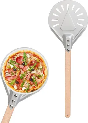 Obrázok produktu pre Lopatka na pizzu, malá, hliníková, 17 cm, s dobytím, protišmyková
