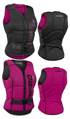 Produktbild von CAMARO Damen Comp Neopren Prallschutzweste Wakeboard Jetski Wasserski Impact Vest - Größe: S
