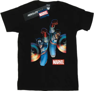 Immagine prodotto di Marvel - Maglietta "Side By Side" da uomo BI43374 (XL) (Nero)