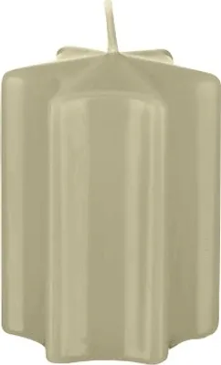 Produktbild von Sternkerzen Antikgrün 8 x Ø 6 cm, 8 Stück, Adventskerzen, Weihnachtskerzen