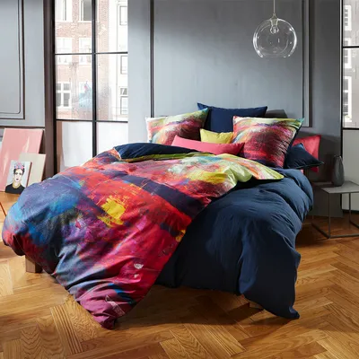 Produktbild von Traumschlaf Mako-Satin Bettwäsche Bed Art S Shrewsbury multicolor 135x200 cm + 80x80 cm