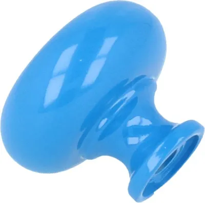 Produktbild von Möbelknopf Schrankknopf Knopf Türknopf Türgriff massives Metall Höhe 27mm Blau