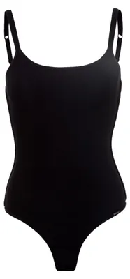 Produktbild von SKINY Damen String-Body - Spaghetti-Träger, Rundhals, Baumwolle Stretch, Basic Schwarz S