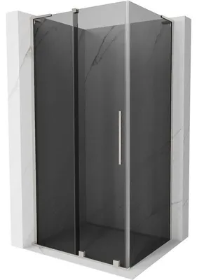 Obrázek produktu pro Mexen Velar L posuvná sprchová kabina 90 x 80 cm, grafit, kartáčovaný nikl - 871-090-080-43-97