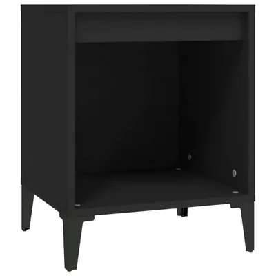 Produktbild von Nachttisch Schwarz 40x35x50 cm