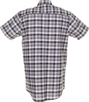 Produktbild von Planam Countryhemd 1/4 Arm Gr. 49/50 schwarz kariert