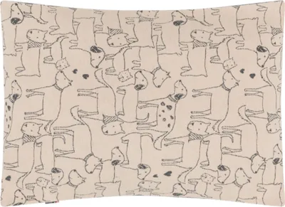 Image de Lit pour chien Housse de coussin Best friends allover couleur naturelle 60x90cm de David Fussenegger