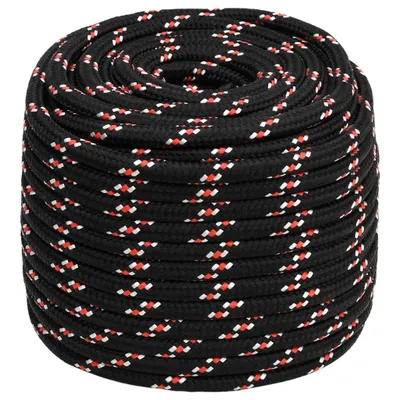 Immagine prodotto di vidaXL Corda da barca nera 18 mm 100 m polipropilene