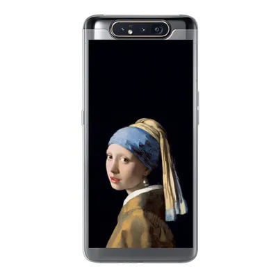 Produktbild von MuchoWow® Handyhülle Schutzhülle Hülle für Samsung Galaxy A80 Mädchen mit Perlenohrring - Vermeer - Kunst Silikon Softcase Handy Hülle - Schutzdeckel
