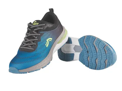 Produktbild von CRIVIT Damen Laufschuhe mit Textilfutter Sportschuhe Sneaker Schwarz / Blau Größe 38 NEU