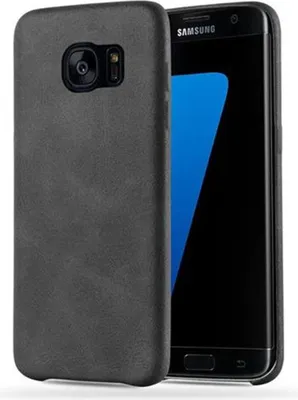 Immagine prodotto di Cadorabo custodia protettiva per Samsung Galaxy S7 EDGE cover in nero custodia rigida cover telefono cellulare custodia in ecopelle