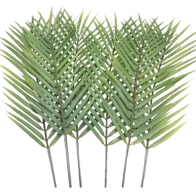 Produktbild von Künstliche Palmblätter 6 Stück 74 cm hoch für Dekoration