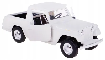 Produktbild von Welly Jeep Jeepster Commando Pick-Up 1967 Modell Metall Weiß