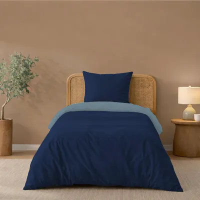 Productafbeelding van Twinzen - Beddengoed, 140x200 cm, inclusief 1 kussensloop van 65x65 cm - Omkeerbaar