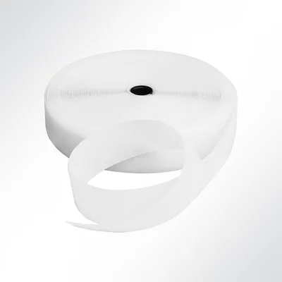 Produktbild von Lysel® Klettband zum Nähen weiß Hakenband Breite 100mm VE 8 Meter