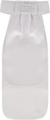 Image de Plastron QHP Zizah, couleur : blanc/argent, taille : S