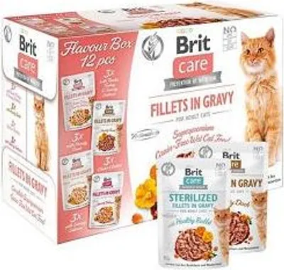 Zdjęcie produktu dla Brit Care, Dorosły, Kurczak, Kaczka, Łososiowy, Turcja, 85 g, Nie zawiera ziarna, Bez soi